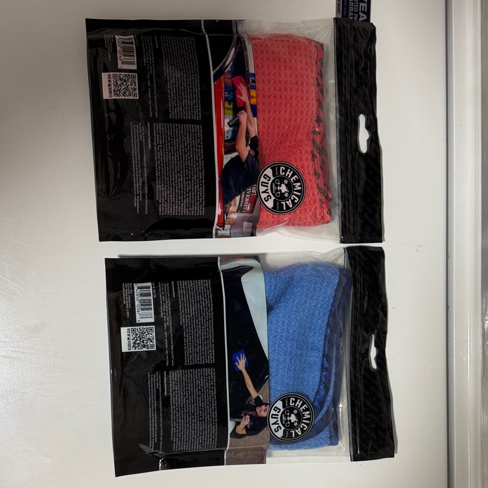 Microfiber Cloth Set - Blue, Red - Picture 2 of 2